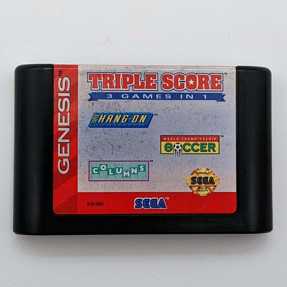 Triple Score (Genesis) - Complete in Case (Sega, 1993) Hang-On Soccer Columns - Picture 5 of 9